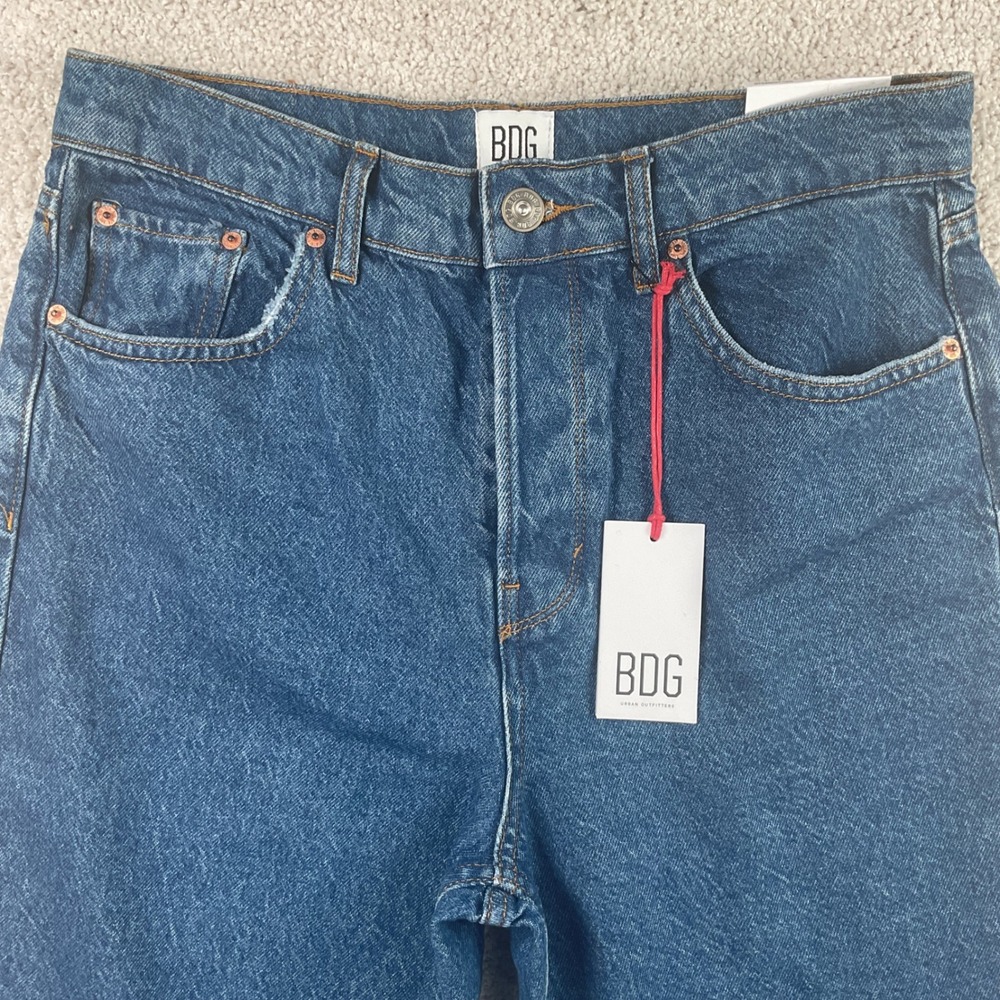 BDG Urban Outfitters Womens Straight Leg Jeans Blue Medium Wash W30 L32 NEW - Picture 2 of 8